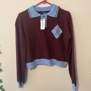 Cider, Large, brown and baby blue